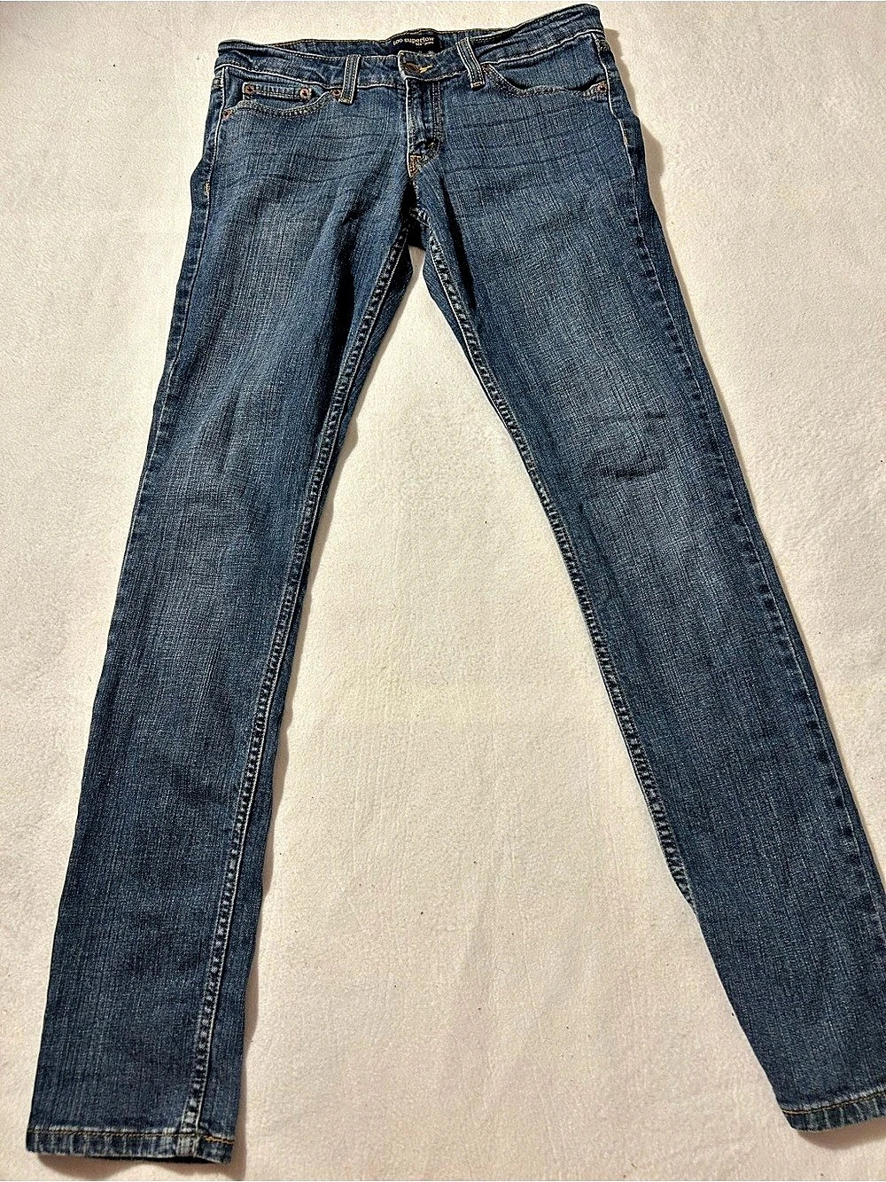 Levi's Too Superlow 524 jeans women Long Jeans Size 7 Blue